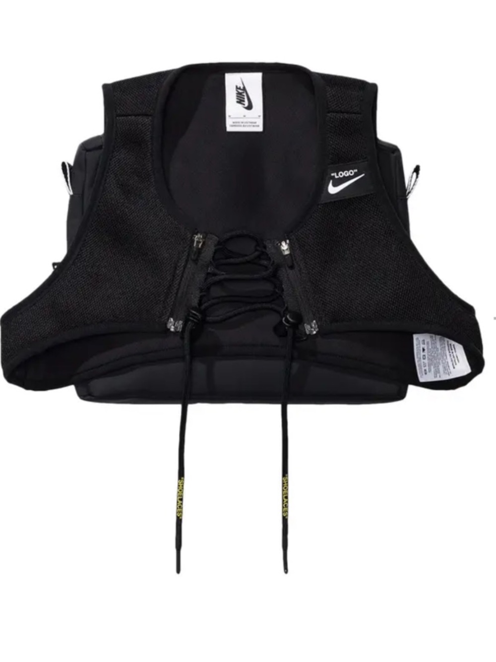 Nike Black Lace-Up Crop Top